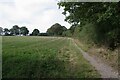 TQ3347 : Clover Cover Crop by Bridleway 228 by Glyn Baker