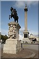 TQ3080 : Statue of Charles I and Trafalgar Square by Philip Halling