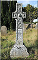 NT8541 : A Celtic cross at Lennel Churchyard by Walter Baxter