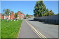 SJ9123 : Castle Street, Stafford, looking NE to bridge over WCML by Rod Grealish