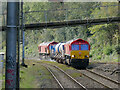 ST1493 : Rail-Head Treatment Train at Ystrad Mynach by Gareth James