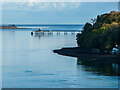 SH5873 : Menai Straits and Bangor Pier by Oliver Mills