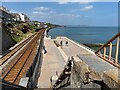 SX9676 : Northeast from the Coastguards' footbridge, Dawlish by Robin Stott