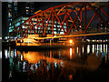 SJ8097 : Salford Quays, Detroit Bridge by David Dixon