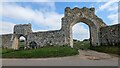 TM4770 : Gateways and Precinct Wall at Grey Friars Monastery, Dunwich by Sandy Gerrard