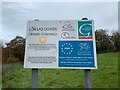 SH6167 : Lôn Las Ogwen funding sign, Tregarth by Meirion