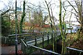 NS5574 : Footbridge over the Allander Water by Richard Sutcliffe