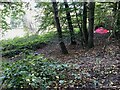 SP2865 : Pink tent, Priory Park, Warwick by Robin Stott