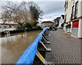 SO7875 : Flood defences at Millside Court, Bewdley by Mat Fascione