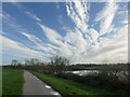 SK6139 : Cloudscape above the River Trent by Alan Murray-Rust