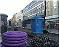 NS5865 : Police box on Sauchiehall Street by Thomas Nugent