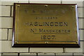 SD7922 : Grane Mill, Haslingden - steam engine maker's plate by Chris Allen