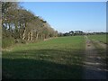 SS9177 : Farmland and track on the Ewenny Priory Estate by eswales