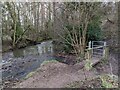 SJ4006 : Pontesford Brook and footpath gate by TCExplorer