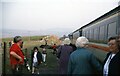 SD7678 : Railtour stop at Ribblehead again  North Yorkshire by Martin Richard Phelan