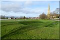 SO8540 : Flood defences in Upton-upon-Severn by Philip Halling