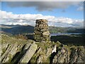 NY3401 : Triangulation Pillar, High Arnside by Adrian Taylor