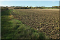 SP2842 : Tilled field west of Upper St Dennis by Derek Harper