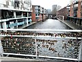 SP0686 : Love padlocks on the Salvage Turn footbridge by Oliver Dixon