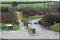 SS0197 : Bridges over stream, Freshwater East by M J Roscoe