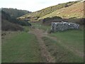 SS8875 : Bridleway passing well in Pant Mari Flanders by eswales