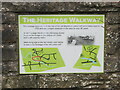 NS9865 : Heritage Walkway information, Blackburn by M J Richardson