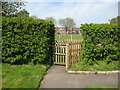 NY3750 : Kissing gate, Dalston Cemetery by Adrian Taylor