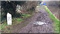 SE0145 : Path beside Leeds & Liverpool Canal heading for Kildwick by Roger Templeman