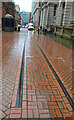 SP0686 : Preserved tram track on Edmund Street, Birmingham by Rod Grealish