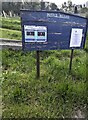 SO1738 : Noticeboard facing the A438, Glasbury, Powys by Jaggery