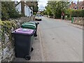 SJ5302 : Wheelie bins and pavement parking in Acton Burnell by TCExplorer