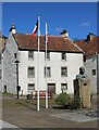 NS9885 : Flagpoles, Culross by Richard Sutcliffe