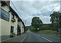 SY1389 : Passing the Blue Ball Inn, heading east almost out of Sidford by Rob Purvis