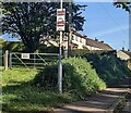 SO4510 : Cold Calling Control Zone notice on a lamppost, Dingestow by Jaggery