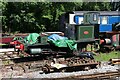 SJ9542 : Foxfield Light Railway -  engine under overhaul by Chris Allen