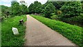 SE1639 : View NE along Leeds & Liverpool Canal towards Swing Bridge 211 by Roger Templeman