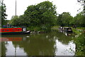 SP6480 : Moored narrowboats at the Welford Arm winding hole by Christopher Hilton