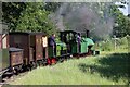 SK2406 : Statfold Barn Railway - rounding the balloon loop by Chris Allen