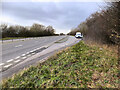 SJ6851 : Layby on the Shavington Bypass (A500) by David Dixon