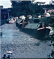 SJ6873 : Narrow boat pair pass Broken Cross, Trent & Mersey Canal, 1970 by Martin Tester