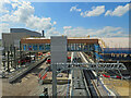 TL4555 : Footbridge in place at Cambridge South Station by John Sutton