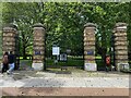 TQ3579 : Southwark Park gates by Robin Stott