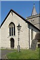 SU9439 : West Wall and Lamp, All Saints Church by Des Blenkinsopp