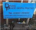 ST3088 : Devon Place Dental Practice nameboard, Newport by Jaggery