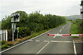 SD1883 : Level Crossing at Green Road Railway Station by David Dixon