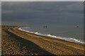 TM4762 : Sizewell beach, evening light by Christopher Hilton