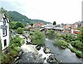 SJ2142 : River Dee at Llangollen by Gerald England