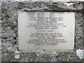 SH7683 : Plaque on a Boulder in the Wildflower Garden by David Hillas