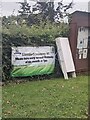 SO3614 : Llantilio Crossenny WI banner, Llanvapley, Monmouthshire by Jaggery