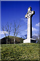 SO4593 : Mound with war memorial in Church Stretton by Trevor Littlewood